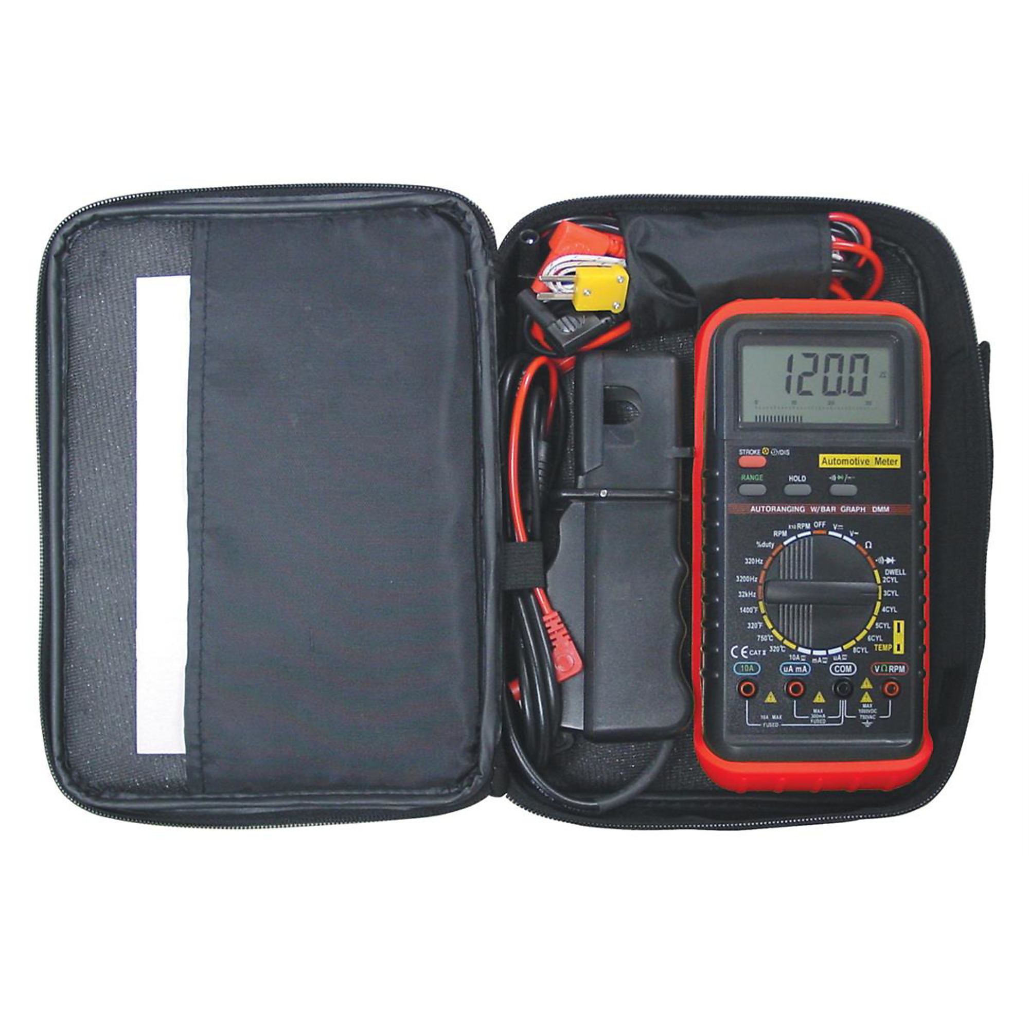 Electronic Specialties Multimeter with RPM Blow Soft Case — Model# ESI585K